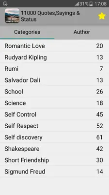 11000 Quotes,Sayings & Status android App screenshot 9